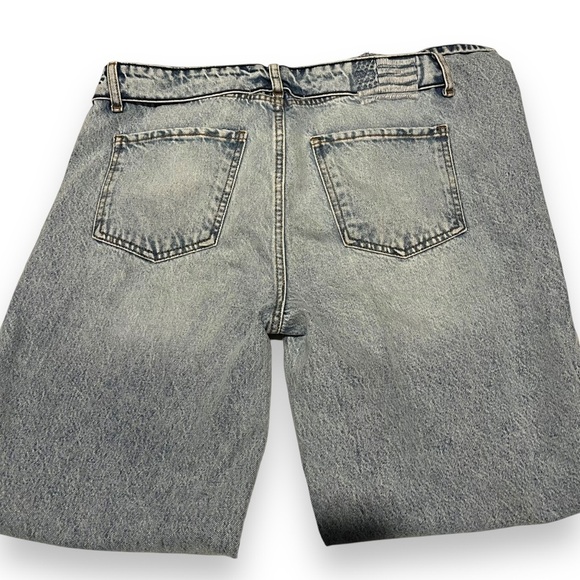 Revice Mixtape 2000s Jeans Womens 30 Blue Distressed Straight Leg Rolled Waist - Picture 6 of 8